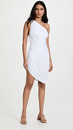 Norma Kamali Women's Diana Mini Dress, Snow White, X-Large