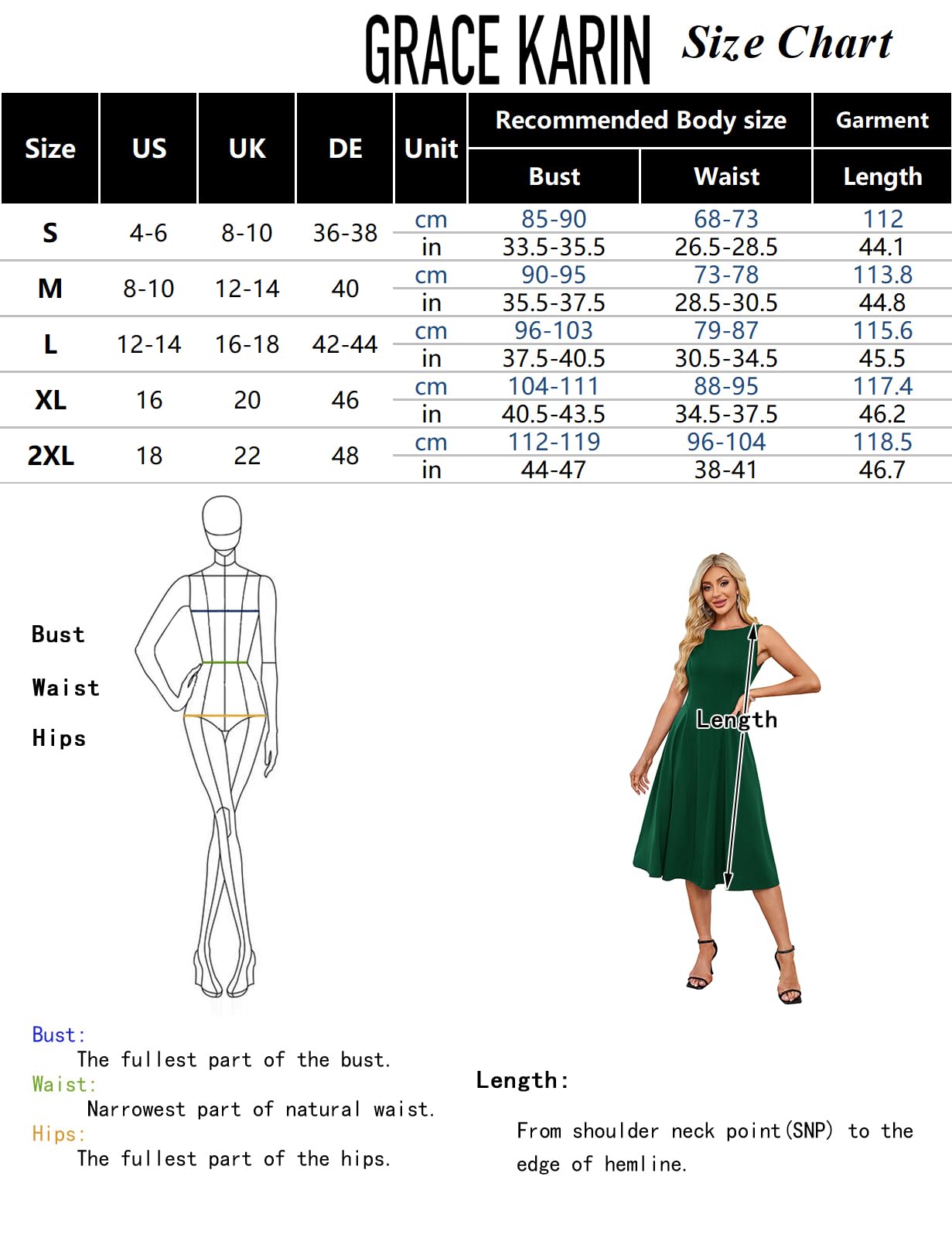 GRACE KARIN Womens Sleeveless Summer Dresses 2025 Formal A-Line Fit and Flare Midi Dress Vintage Bridesmaid Dresses for Wedding Red XL