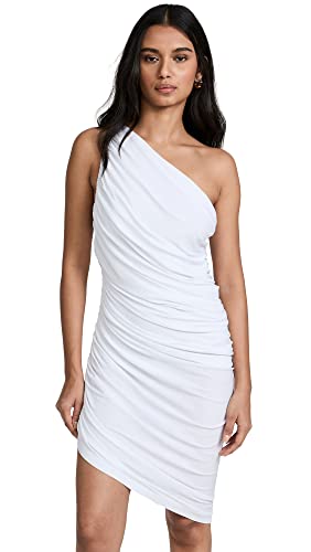 Norma Kamali Women's Diana Mini Dress, Snow White, X-Large