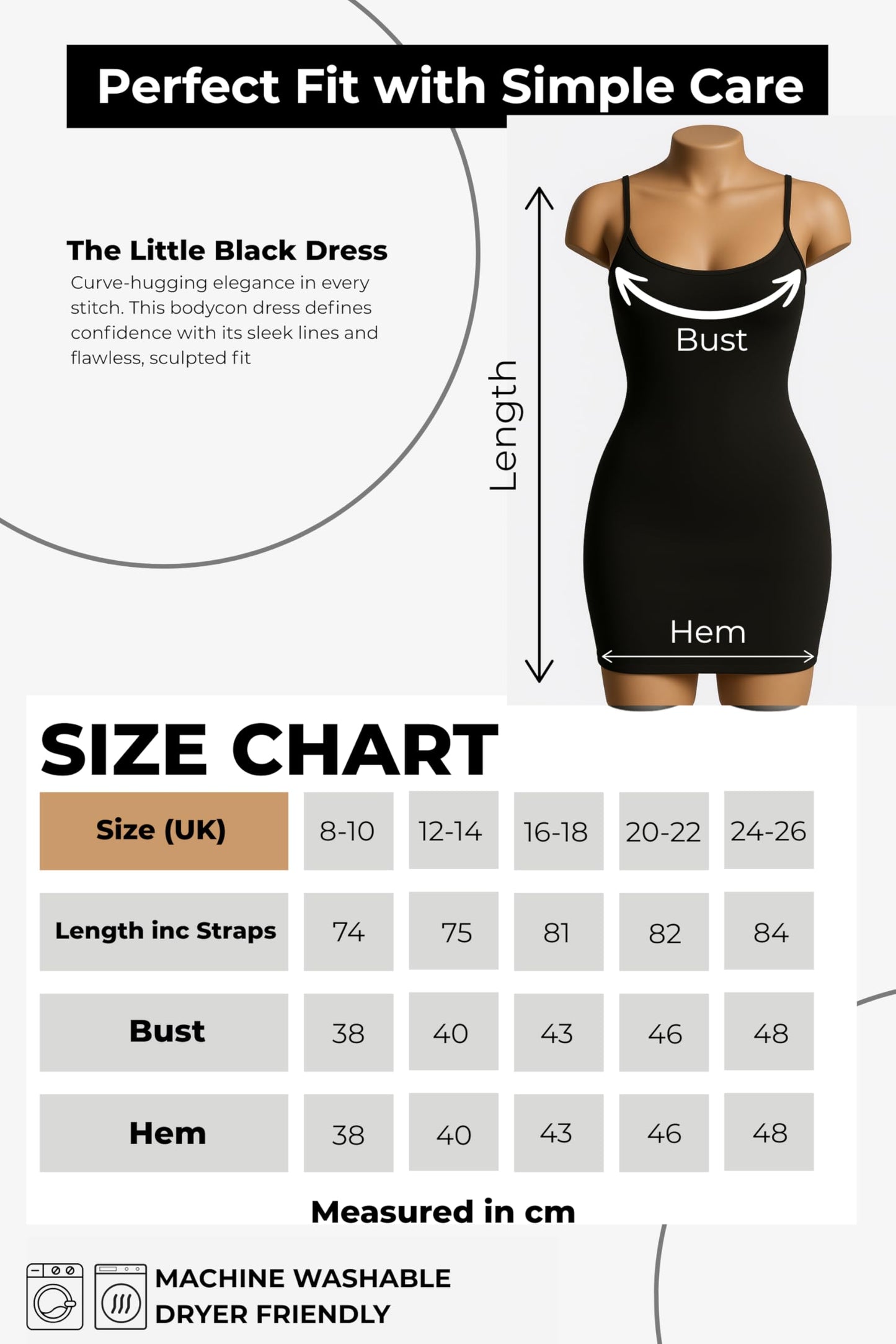 Re Tech UK Womens Ladies Plain Cami Dress Strappy Bodycon Dress Tank Tops Women Sleeveless Camisole Mini Dress Vest Tops Women UK Party Dresses for Women UK Women's Slips (UK 8-10 S/M, Black)
