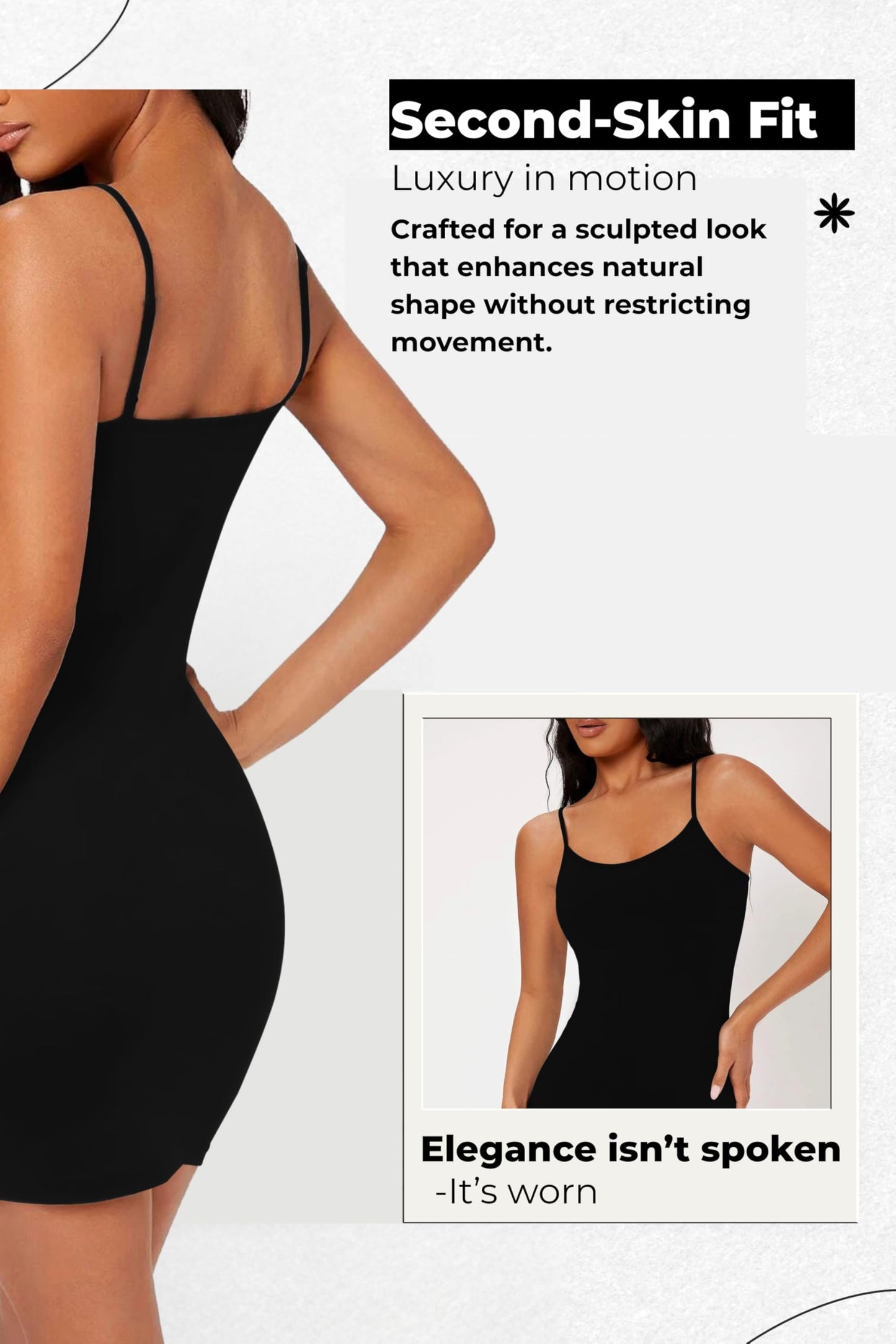 Re Tech UK Womens Ladies Plain Cami Dress Strappy Bodycon Dress Tank Tops Women Sleeveless Camisole Mini Dress Vest Tops Women UK Party Dresses for Women UK Women's Slips (UK 8-10 S/M, Black)