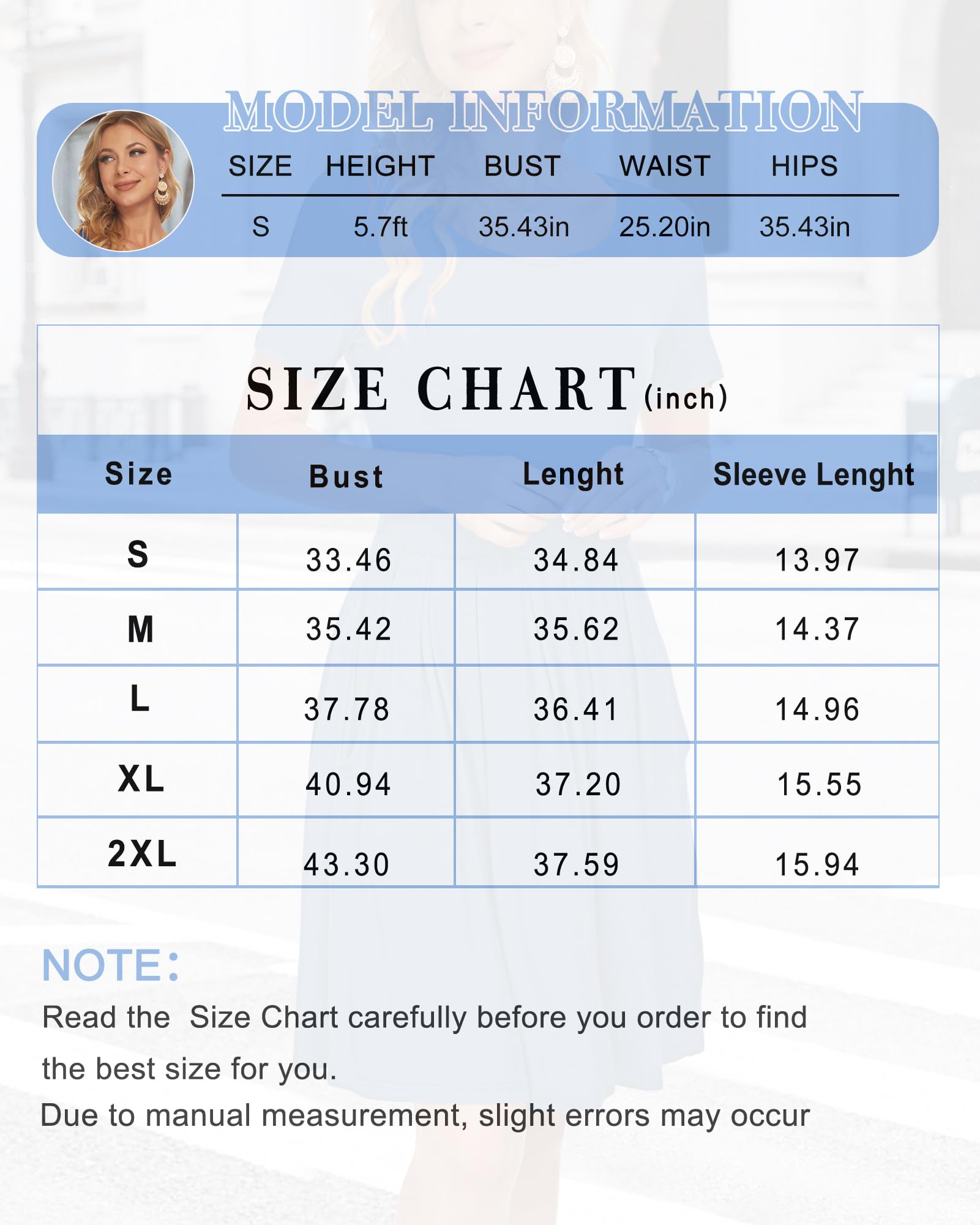 AUSELILY Ladies Summer Short Sleeve Pleated Loose Swing Casual Dress with Pockets Knee Length Black M